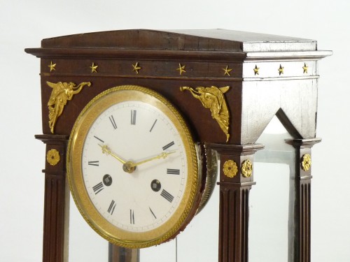 Antiquités - Four glass clock early XIXc