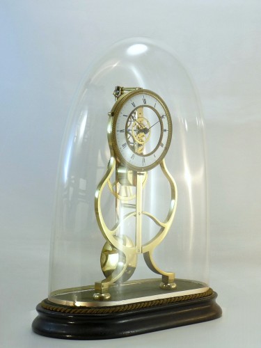 Early 19th Century Skeleton Clock, "keyhole Frame"  - 