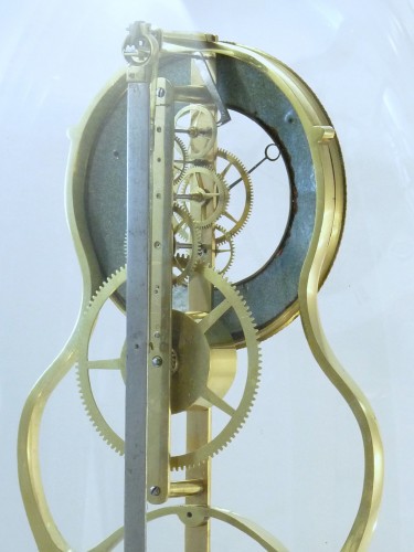 Early 19th Century Skeleton Clock, "keyhole Frame"  - 
