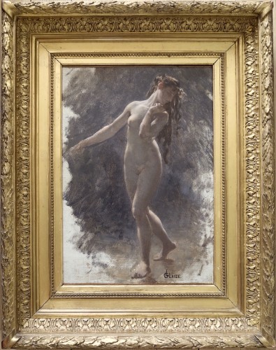 Léon Glaize (1842–1931) - Etude pour un nu féminin en mouvement