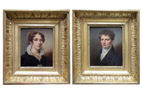 Charles Bourgeois (1759-1832) - Portrait of Mr. and Mrs. Héron