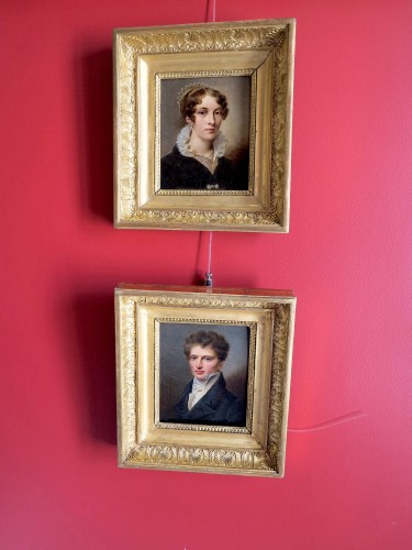 Antiquités - Charles Bourgeois (1759–1832) - Portraits de M. et Mme Héron