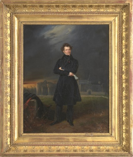 Édouard Pingret (1785–1869) - Portrait d’Athanase Peltier devant le Fort de Ham