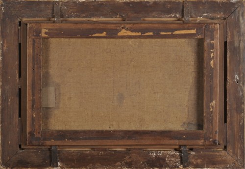 Tableaux et dessins Tableaux XIXe siècle - Édouard Hostein (1804 - 1889) - Vue du Palais Chigi à Ariccia
