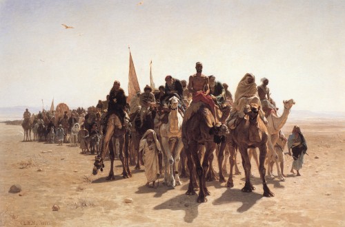Napoléon III - Léon Belly (1827–1877) - Méhariste, étude pour Pèlerins allant à la Mecque
