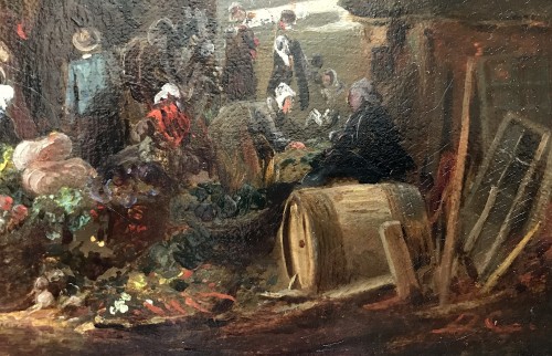 Paintings & Drawings  - Alexandre Decamps (1803-1860) - Market Scene