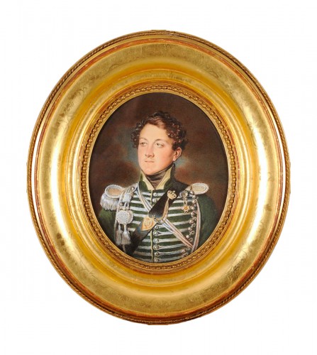 French School from the 19th Century - Second Lieutenant of Horse Hunters