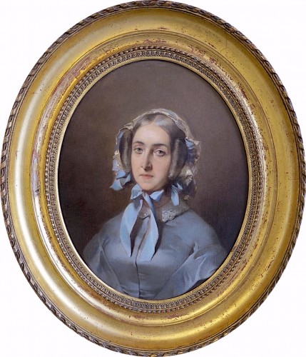 Tableaux et dessins Tableaux XIXe siècle - Tony Faivre (1830–1905) - Paire de portraits en pendants