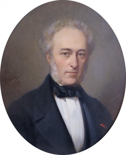 Tony Faivre (1830–1905) - Paire de portraits en pendants - Galerie de Lardemelle