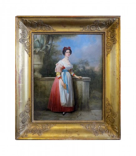 Oscar Guët (1801–1871) - Full-length portrait of Vittoria Caldoni