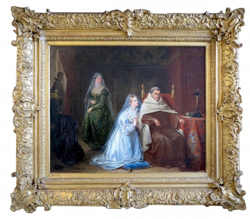 Oscar Guët (1801–1871) - La confession de Violetta d’après Le Bravo
