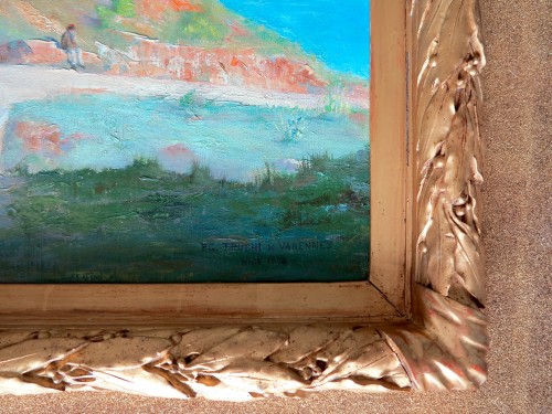 Tableaux et dessins Tableaux XIXe siècle - Pierre Gabriel de Truchis de Varennes (1858–1925) -Villefranche-sur-mer, la citadelle