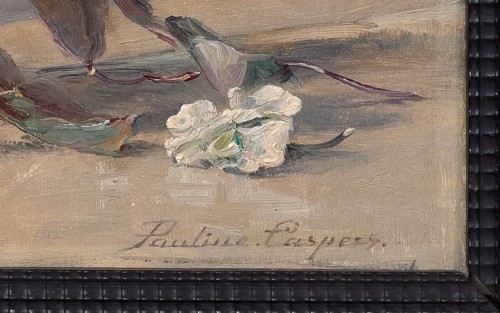 Tableaux et dessins Tableaux XIXe siècle - Émilie Pauline Caspers (1865–1946) - Fleurs dans un vase Imari