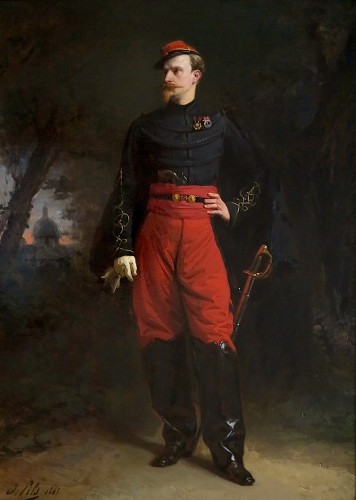 Isidore Pils (1815–1875) - Portrait de Joseph de Rainneville - Tableaux et dessins Style Napoléon III