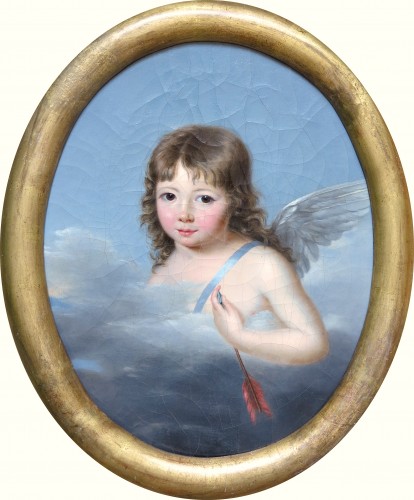 Cupid holding his arrow, Attributed to Jeanne Élisabeth Chaudet (1761-1832)