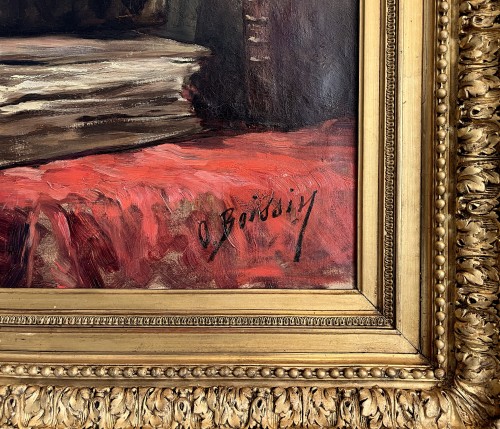 Tableaux et dessins Tableaux XIXe siècle - Octave Boissin (1839-1891) - Allégorie de la Géographie