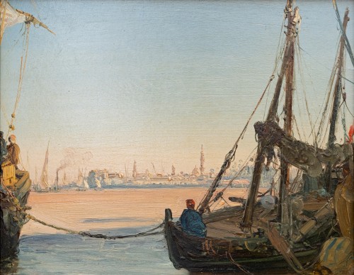 Louis LOTTIER (1807–1892) - View of Cairo, Egypt - Paintings & Drawings Style Louis-Philippe