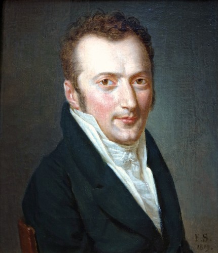 François Sablet (1745–1819)- Portrait of Jean Claude Pellegrini (1787-1854) - Paintings & Drawings Style Empire