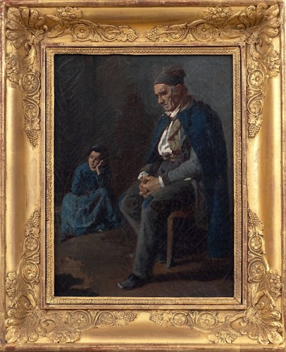 Meditation, late 19th century french school