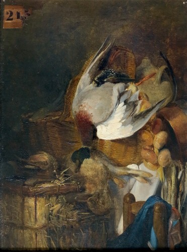 Louis Auguste Second, known as Féréol (1795–1870) - Still life with mallard - Paintings & Drawings Style Napoléon III