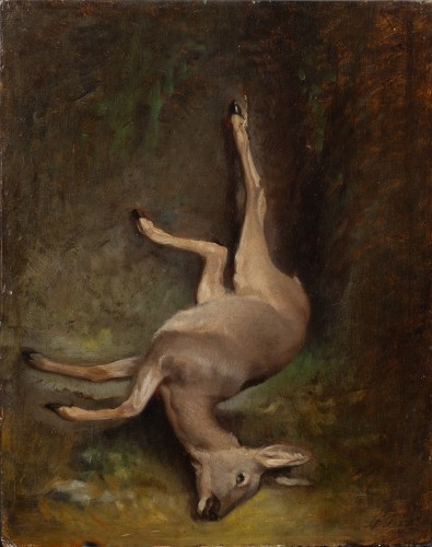 Monogrammist F. G. - Doe trophy - Paintings & Drawings Style Restauration - Charles X