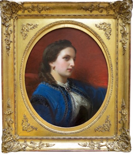 Charles-Édouard Boutibonne (1816–1897) - Portrait de Mary de La Barre de Nanteuil