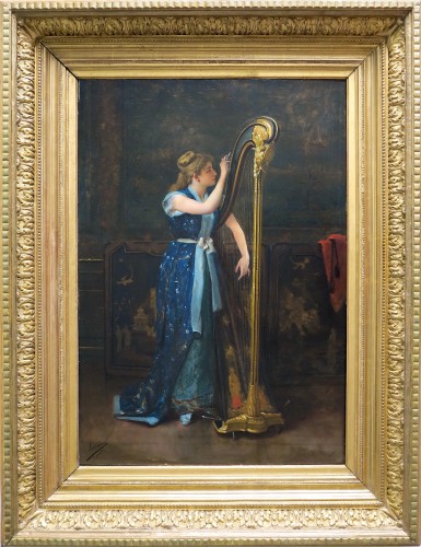 Auguste Serrure (1825–1903) - La harpiste