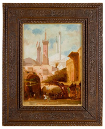 Adrien Dauzats (1804 – 1868) - Mosquée au Caire, esquisse