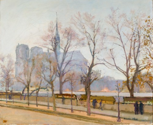 Ricardo Florès (1878–1918) - Notre-Dame de Paris - Paintings & Drawings Style Art Déco