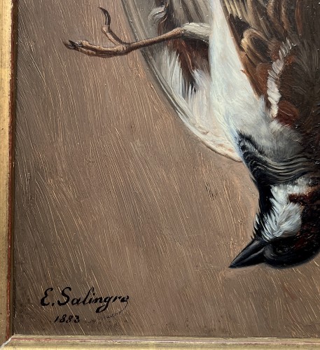 Paintings & Drawings  - Édouard Salingre (1829–1892) - Trophy of a Passerine