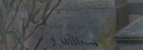 Tableaux et dessins Tableaux XIXe siècle - Florent WILLEMS (1823–1905) - La Promesse