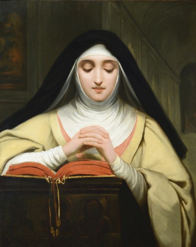 Raymond-Auguste-Quinsac MONVOISIN (1790-1870) - St. Therese - Paintings & Drawings Style Louis-Philippe