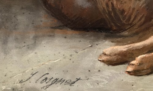 Tableaux et dessins Dessin, Aquarelle & Pastel - Jules COIGNET (1798-1860) - Trophée de chasse au lièvre