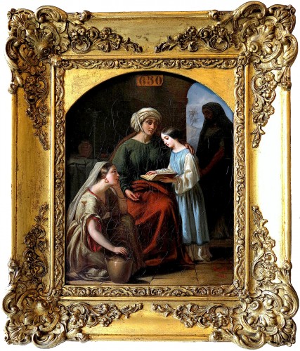 Louis FANELLI SEMAH (1804–1875) - The education of the Virgin