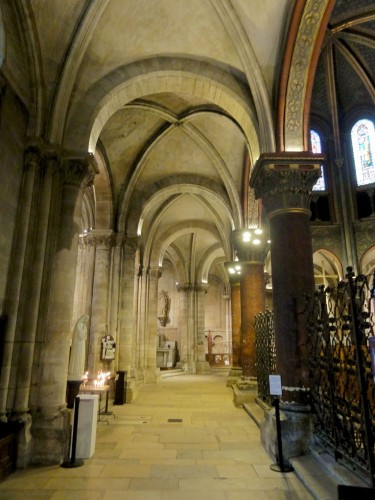 19th century - Alexis MILON (1784 - after 1858) - Interior view of St Germain-des-Près,Paris