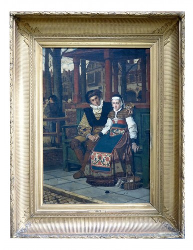 Franz Kaspar Huibrecht Vinck (1827–1903) - Les deux amants 