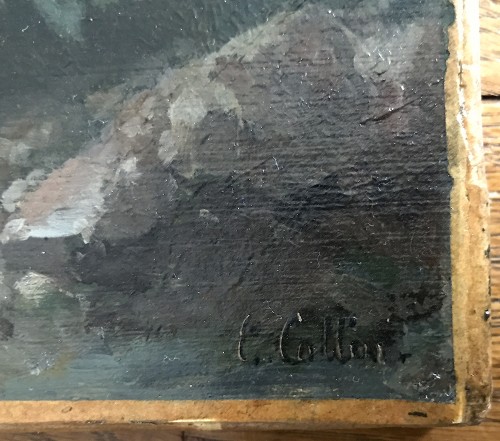 Tableaux et dessins Tableaux XIXe siècle - Élisabeth FORT-SIMEON née COLLIN (active de 1835 à 1865) - Étude de hêtre 