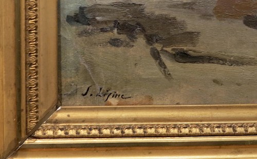 Paintings & Drawings  - Stanislas LEPINE (Caen, 1835-Paris, 1892) - Banks of the Seine
