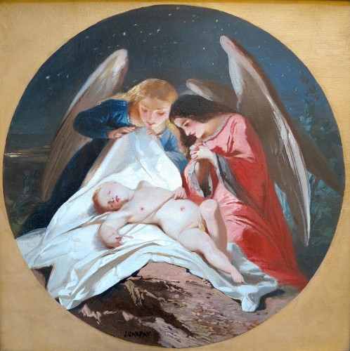 Joseph CARPAY (1822 – 1892) - Un autre ange de plus au ciel - Tableaux et dessins Style Napoléon III