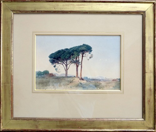 Paul de Fabry (1833–1927) - Southern landscape - Paintings & Drawings Style Napoléon III