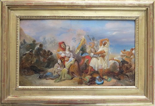 École française vers 1830 - Episode tiré du Talisman de Walter Scott