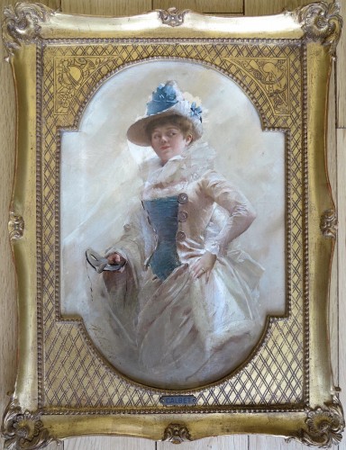 XIXe siècle - Antoine CALBET (1860–1942) - Le bal masqué