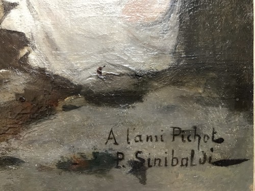 Paintings & Drawings  - Paul SINIBALDI (1857-Bourg-en-Bresse) - Christ and the Samaritan Woman