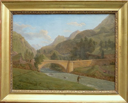 Alexandre MILLIN du PERREUX (1764–1843) - Bridge in the French  Pyrénées