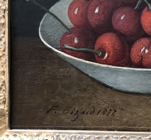Paintings & Drawings  - Ferdinand BIZARD (1820-1879) - The bowl of cherries