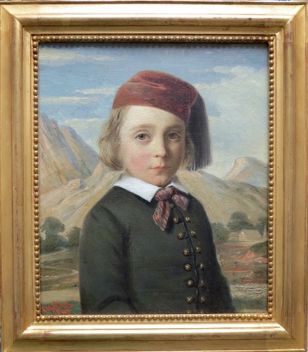 Théophile CASTAN (1814-1878) - Young boy with tarbouche