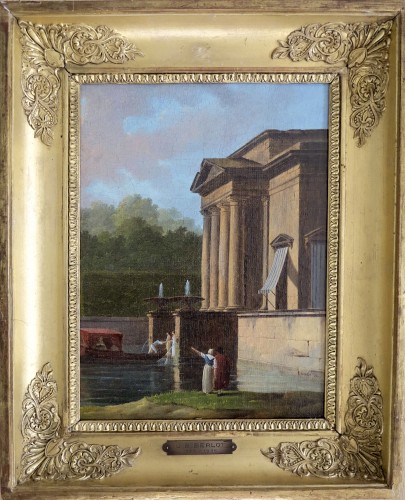 Jean-baptiste Berlot (1775–1840) - Landing at the palace