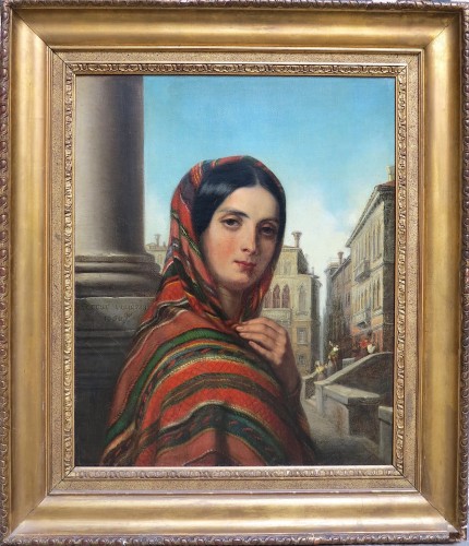 Henri Serrur (1794-1876) - People&#039;s woman of Venice