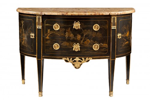 Commode en Vernis Martin d’Epoque Louis XVI