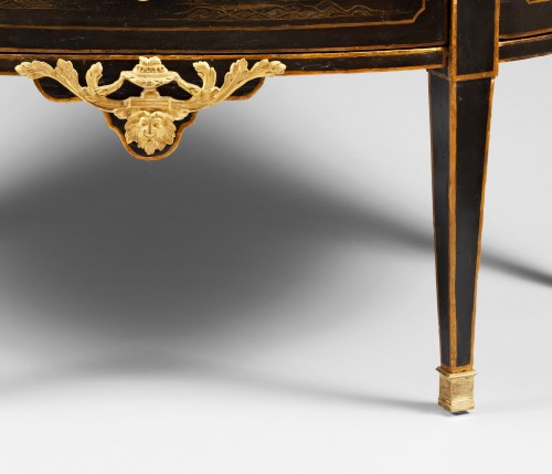Furniture  - Louis XVI period &quot;Vernis Martin&quot;  chest of drawers